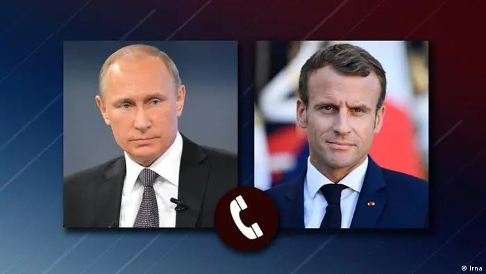 俄罗斯总统普京和法国总统马克龙（右） 资料图