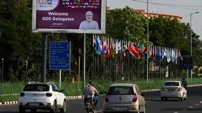 印度街头有关G20的宣传海报 图：环球网