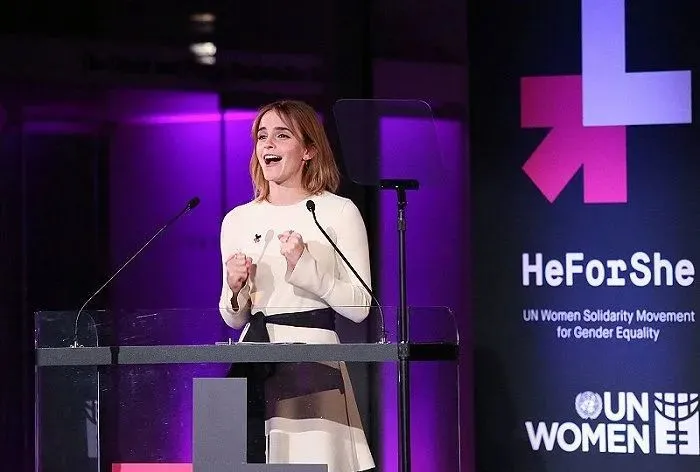 2016年9月20日，纽约，艾玛·沃特森（Emma Watson）参加HeForShe两周年招待会。 ©视觉中国