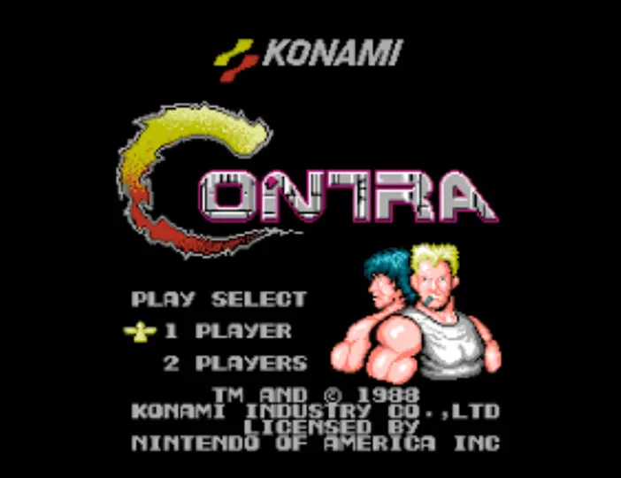 《魂斗罗》设置界面 —— 在我接触电脑之前,这就是我对“界面”的全部认知。没有图标,没有鼠标,只有选项和方向键。