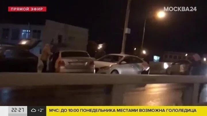 交通事故现场 图自俄媒