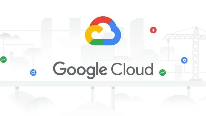 谷歌云服务徽标看起来像云的五彩轮廓图。