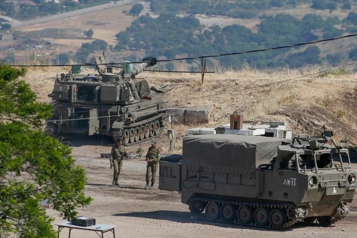 2022年6月16日，以色列国防军当日上午在以色列北部的加利利狭长地带进行军事演习，其中包括向与黎巴嫩接壤的多夫山（Dov）地区进行炮击.jpg