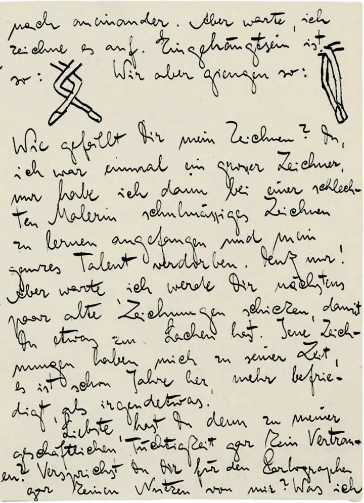 卡夫卡写给菲莉斯·鲍尔的信,1913 年 2 月 11 至 12 日,私人收藏