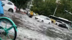 石家庄突降暴雨致内涝，积水淹没半个车轱辘，街道变海洋