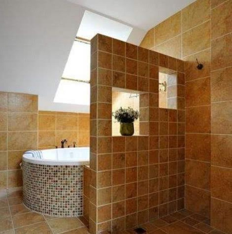 越来越多人不做淋浴房了 直接用砖砌一堵矮墙