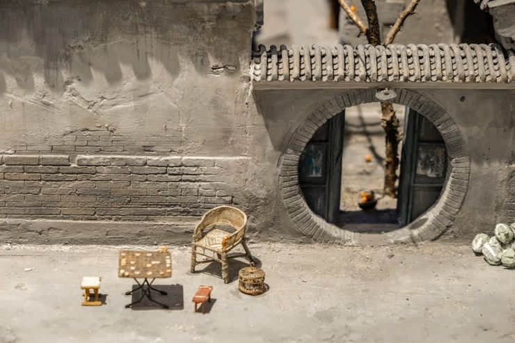 微缩"四合院"唤醒旧时记忆