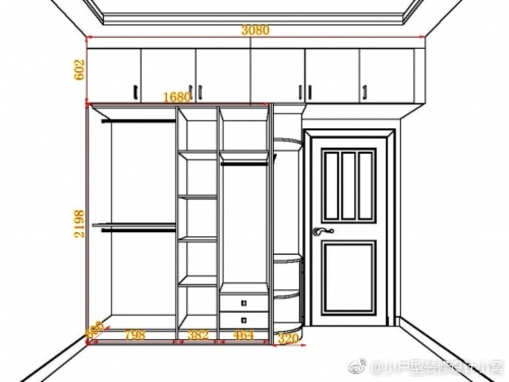9个不同衣柜格局设计