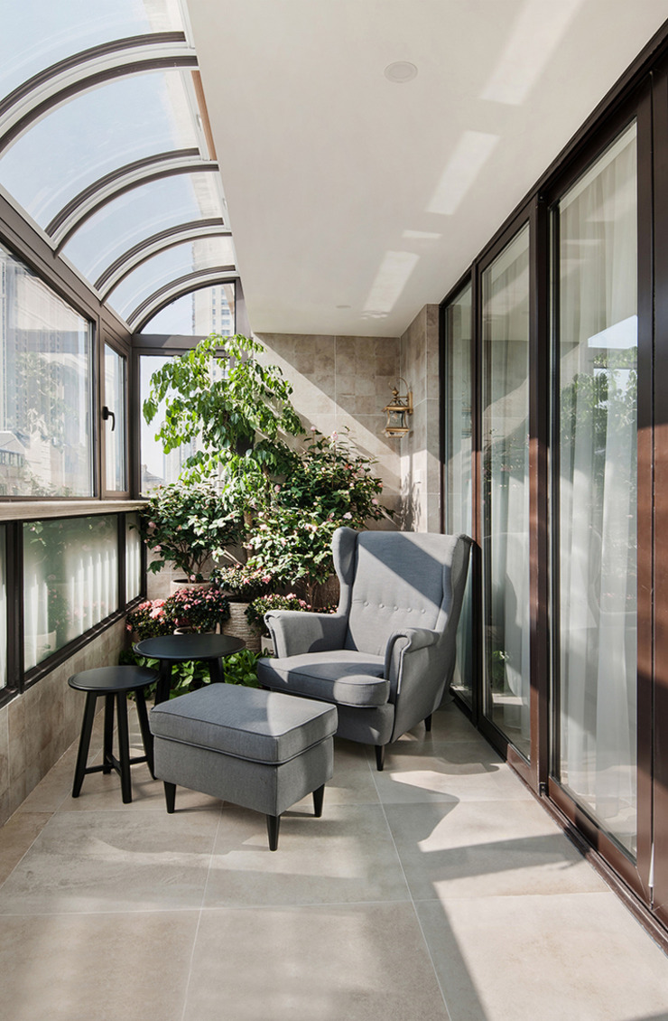 10个封闭式阳台设计实景图,实用与美观兼具