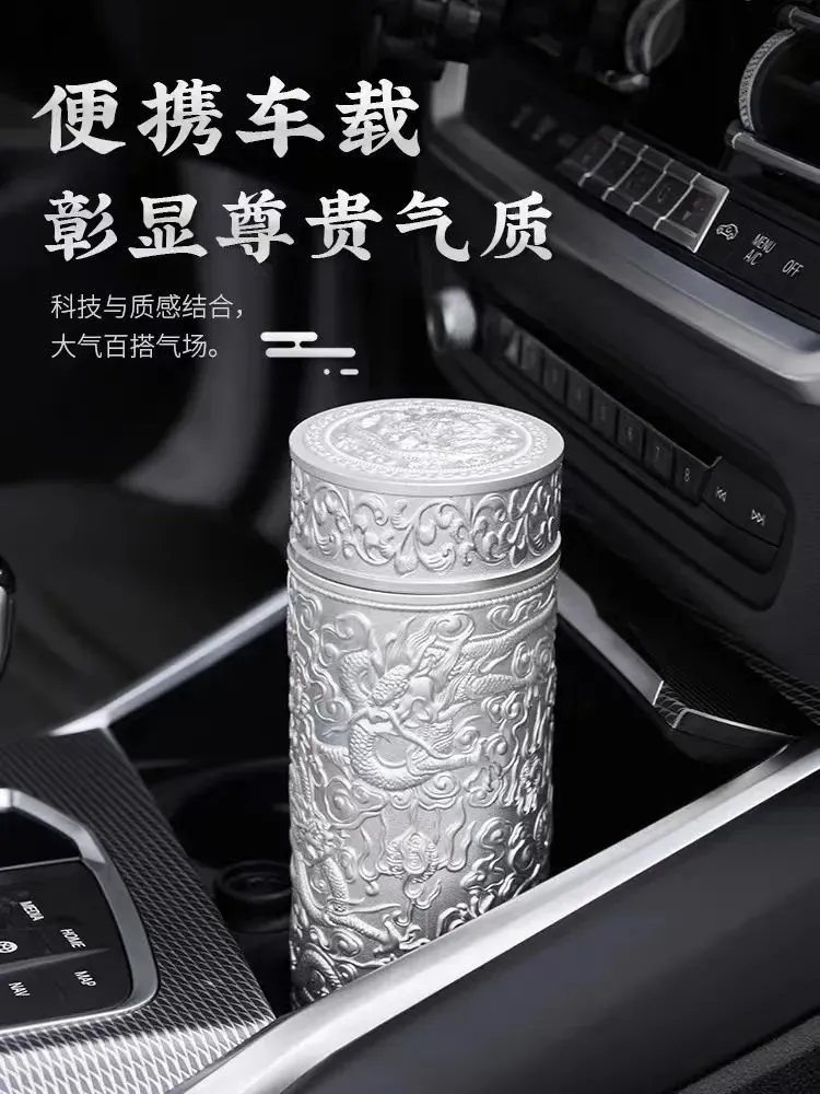999足银内胆保温杯，手工雕刻霸气九龙，用它喝水更讲究！_凤凰网