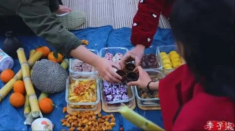 李子柒《春日鲜花宴》视频截图