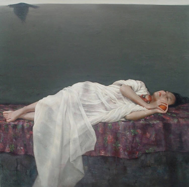 油画家们笔下的睡美人油画作品欣赏