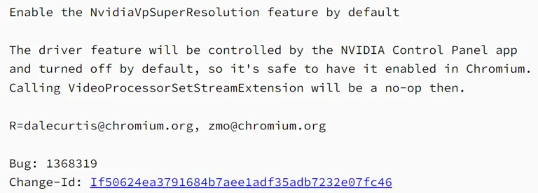 英伟达 RTX VSR 支持，来源：Chrome 浏览器