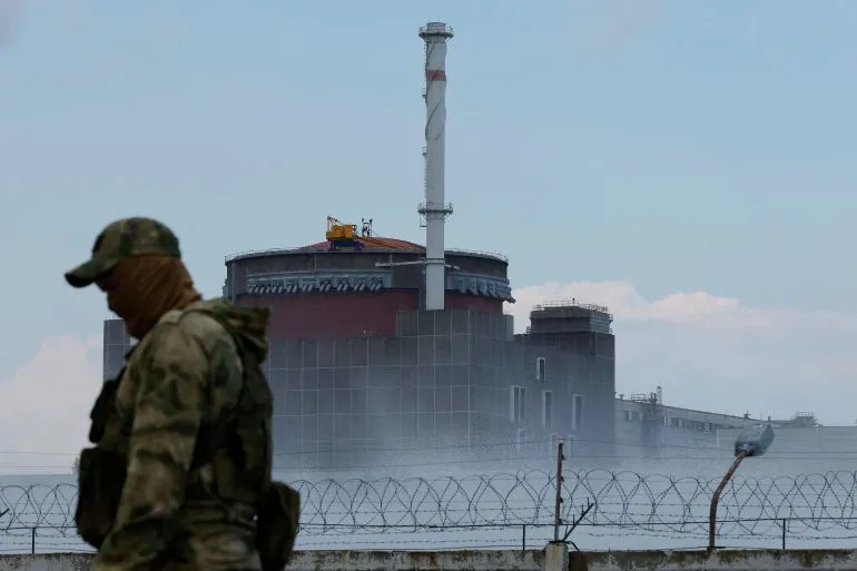 俄罗斯军队控制下的扎波罗热核电站