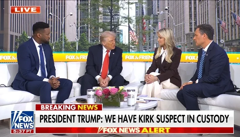 特朗普12日接受福克斯新闻节目采访 视频截图