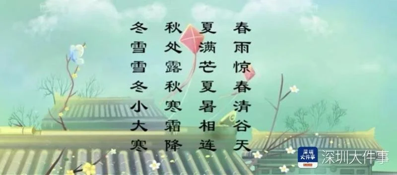 诵《论语》唱“二十四节气”歌，深圳学校线上开学传统味儿浓-24节气歌语音版