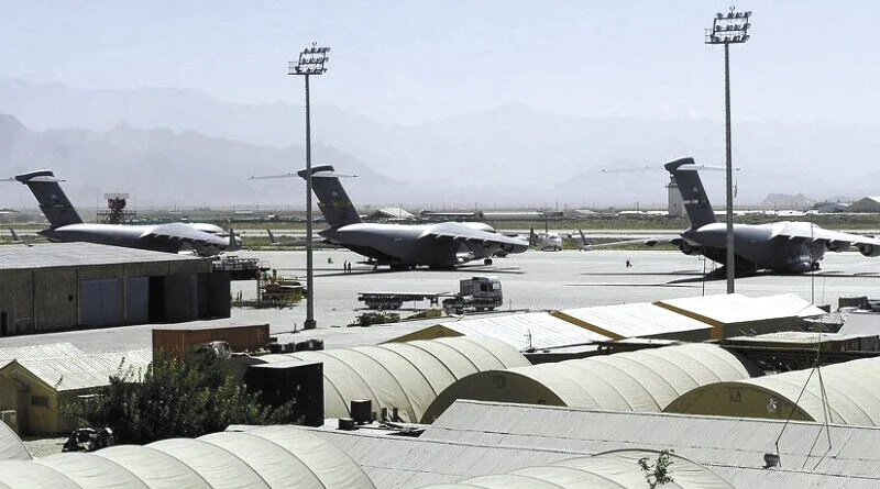 巴格拉姆空军基地可以起飞大型运输机。 （图源：美国空军）