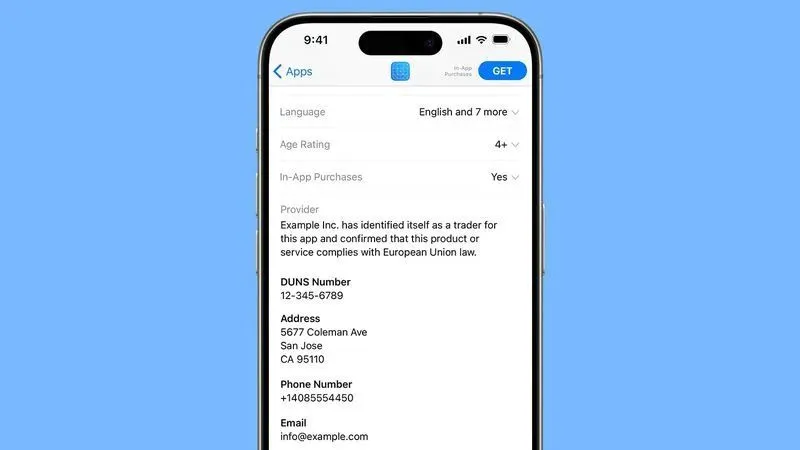 已生效：苹果欧盟App Store实施新规，开发者需公示联系信息
