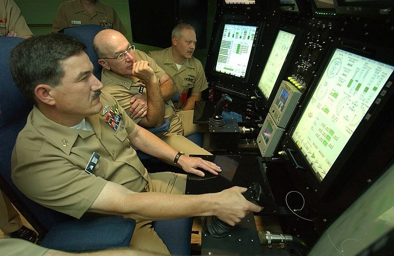 美国海军“弗吉尼亚”级攻击核潜艇陆上训练模拟器 图片来源：美国海军