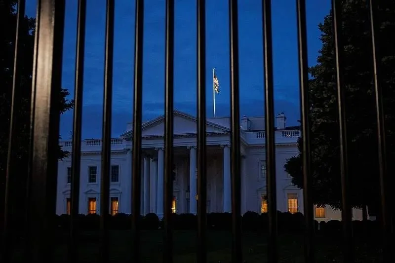 5月28日，黎明时分的美国白宫。图源：视觉中国