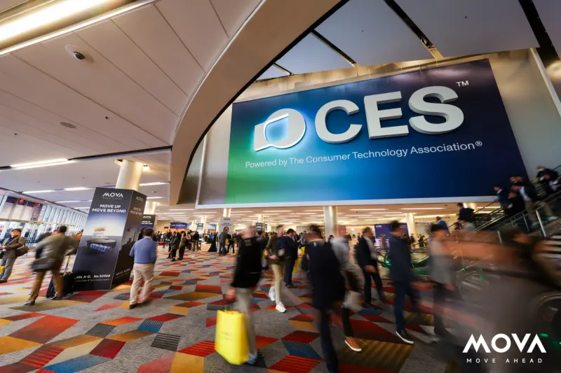 在CES现场,我看见一台MOVA扫地机飞上了“二楼”-家电圈官网