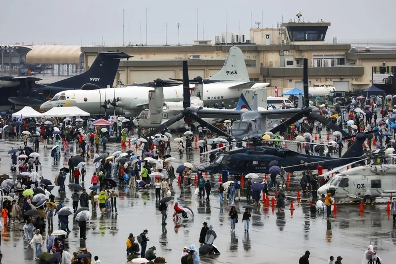 2026年5月3日，日本山口县，驻日美军岩国海军陆战队航空站向公众开放。（共同社） IC Photo