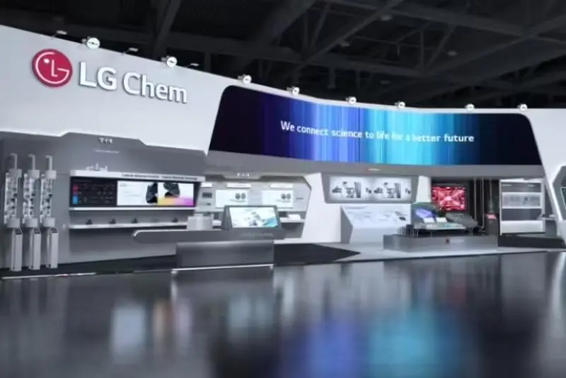 InterBattery2025展会上的LG Chem展台，图源：LG Chem