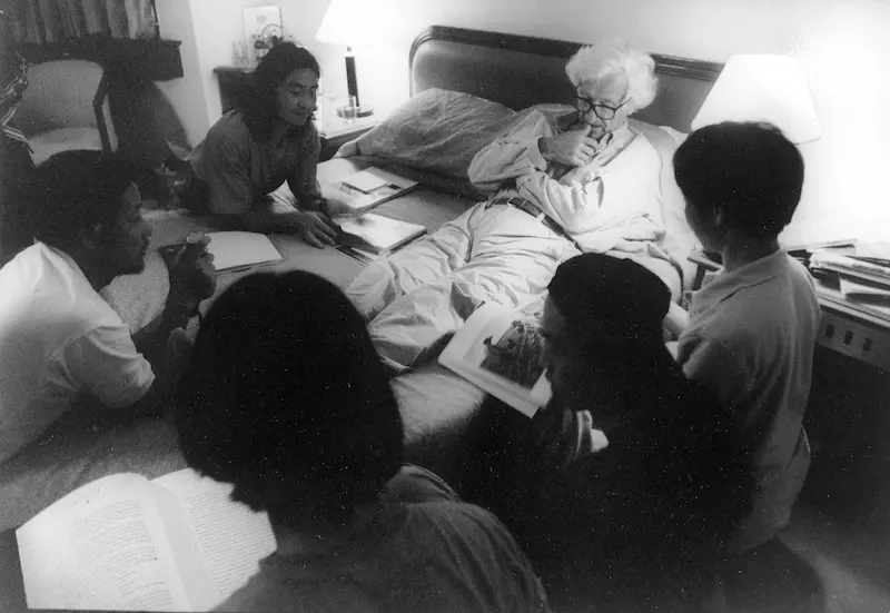 1993年6月7日，马克·吕布、肖全、杨延康、韩磊、高家索、吴家林在深圳晶都酒店，摄影张新珉