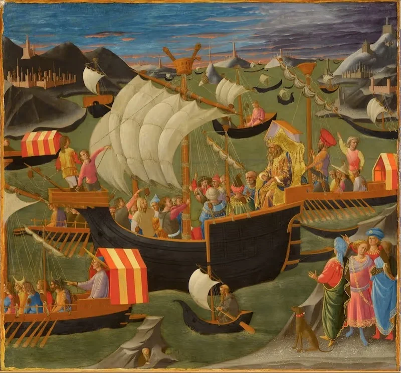 佩塞利诺，《国王梅尔基奥起航驶往圣地（King Melchior Sailing to the Holy Land）》