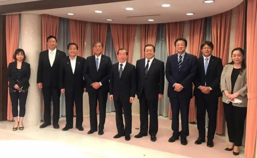 2022年7月，日本议员团窜访中国台湾地区，浜田靖一回国后升任防卫大臣