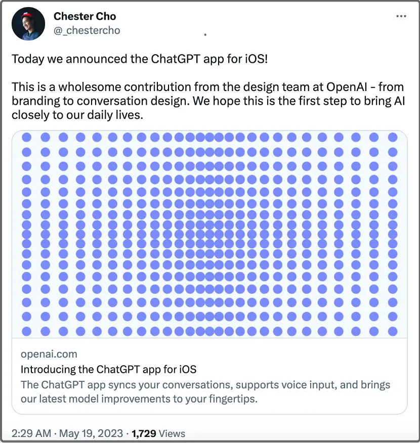 一周之内，OpenAI连放两个大招：ChatGPT官方iOS版App发布，Android版本即将来临