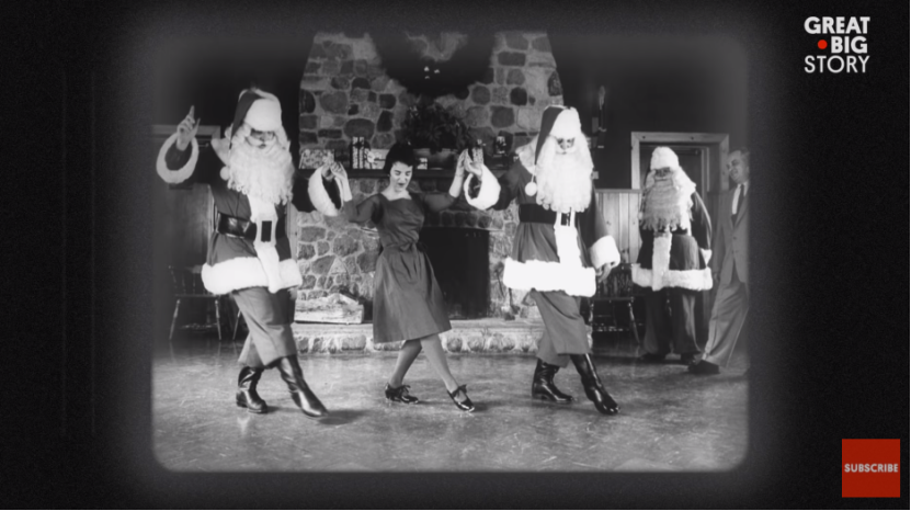 图中为早期圣诞老人学员。 图源:GreatBigStory.com。
