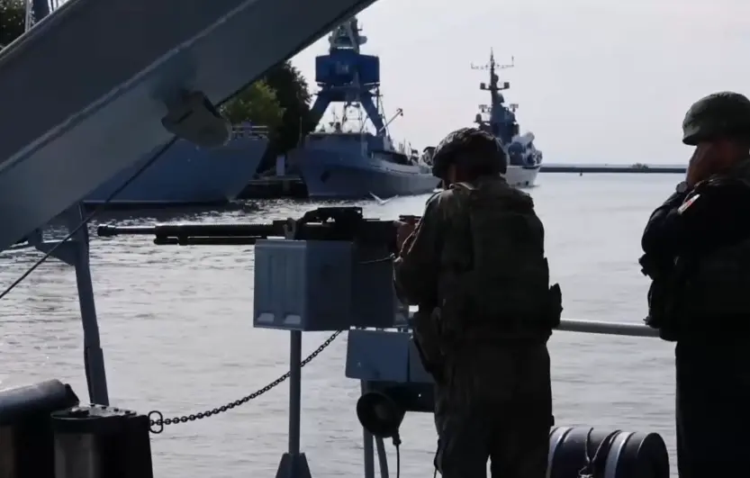 △俄国防部公布视频截图