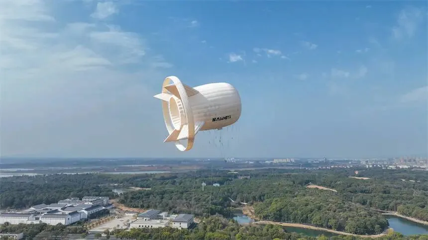 S1000型浮空風力發電系統在共青城市試飛成功_潘成_通信_高度
