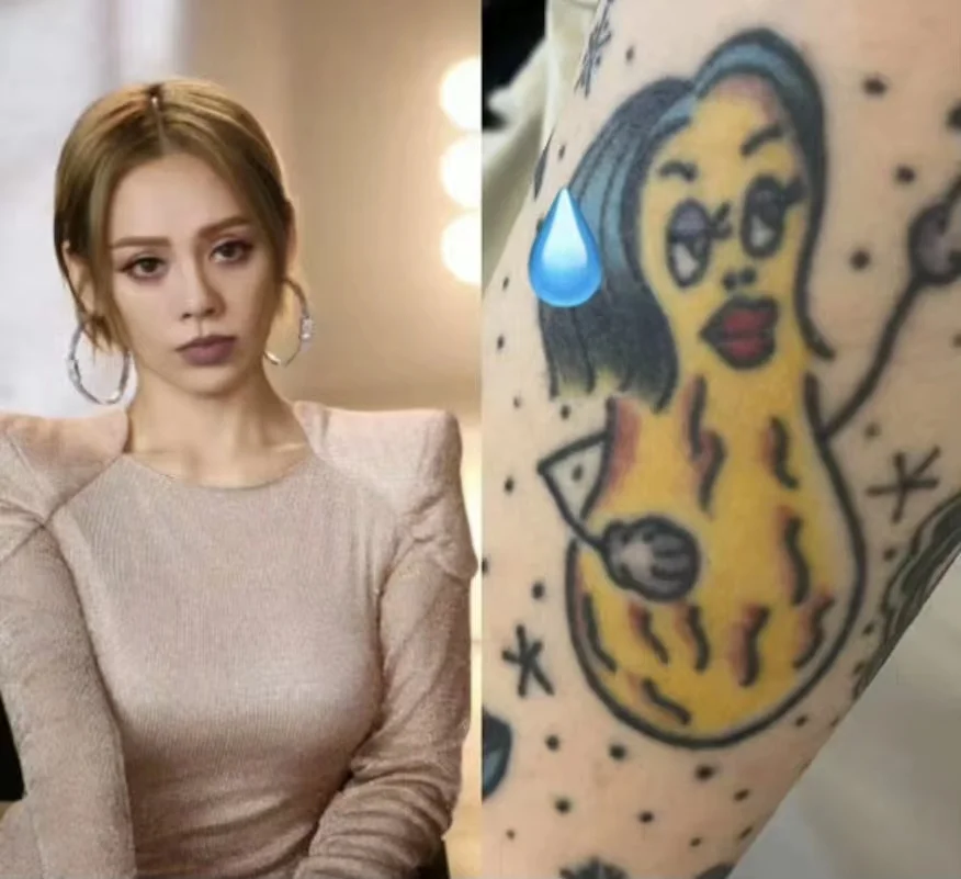前有宁静撞脸小黄人回应栓q，后又撞脸文身，来欣赏下静姐的撞脸合集吧(宁静装饰画)