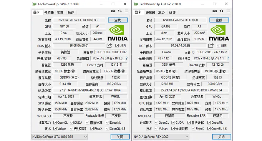 GTX 1060显卡用户隔代升级：RTX 3060显卡是一个好选择