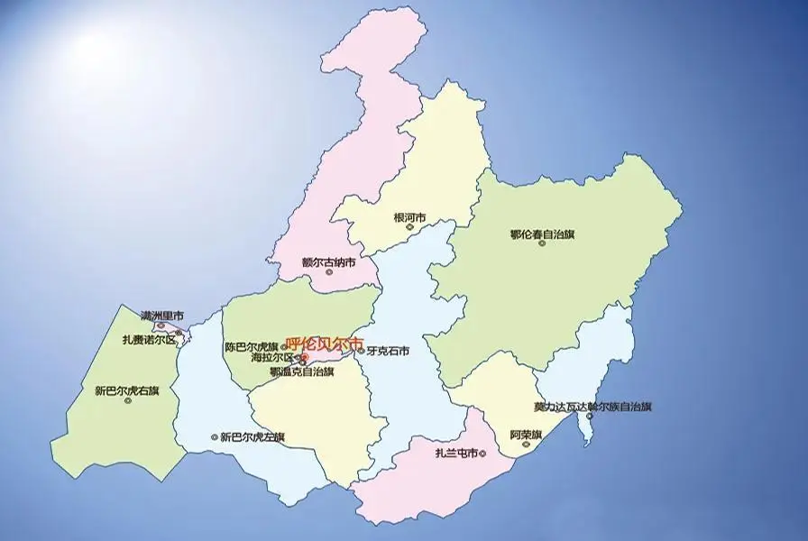 ▲并入大兴安岭地区的东部两县