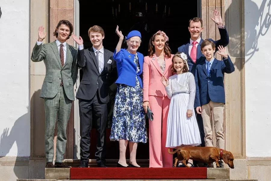丹麦女王玛格丽特与约阿希姆王子及其家人