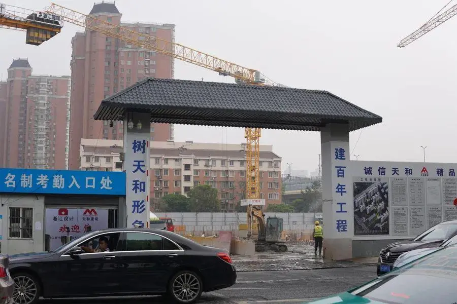 浙工新村的重建工程将于2025年底竣工，图为施工现场 周驰昱 摄