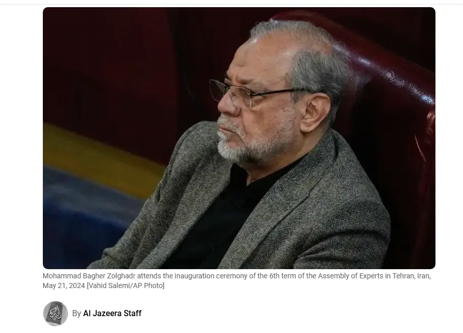 拉里贾尼身亡后，弟弟的密友接任了新“安全总管”