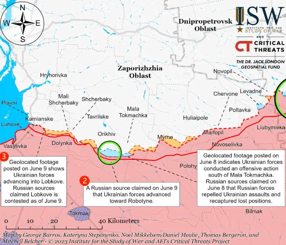 6月10日俄乌战场情报：普京称乌军反攻未能实现任何预定目标
