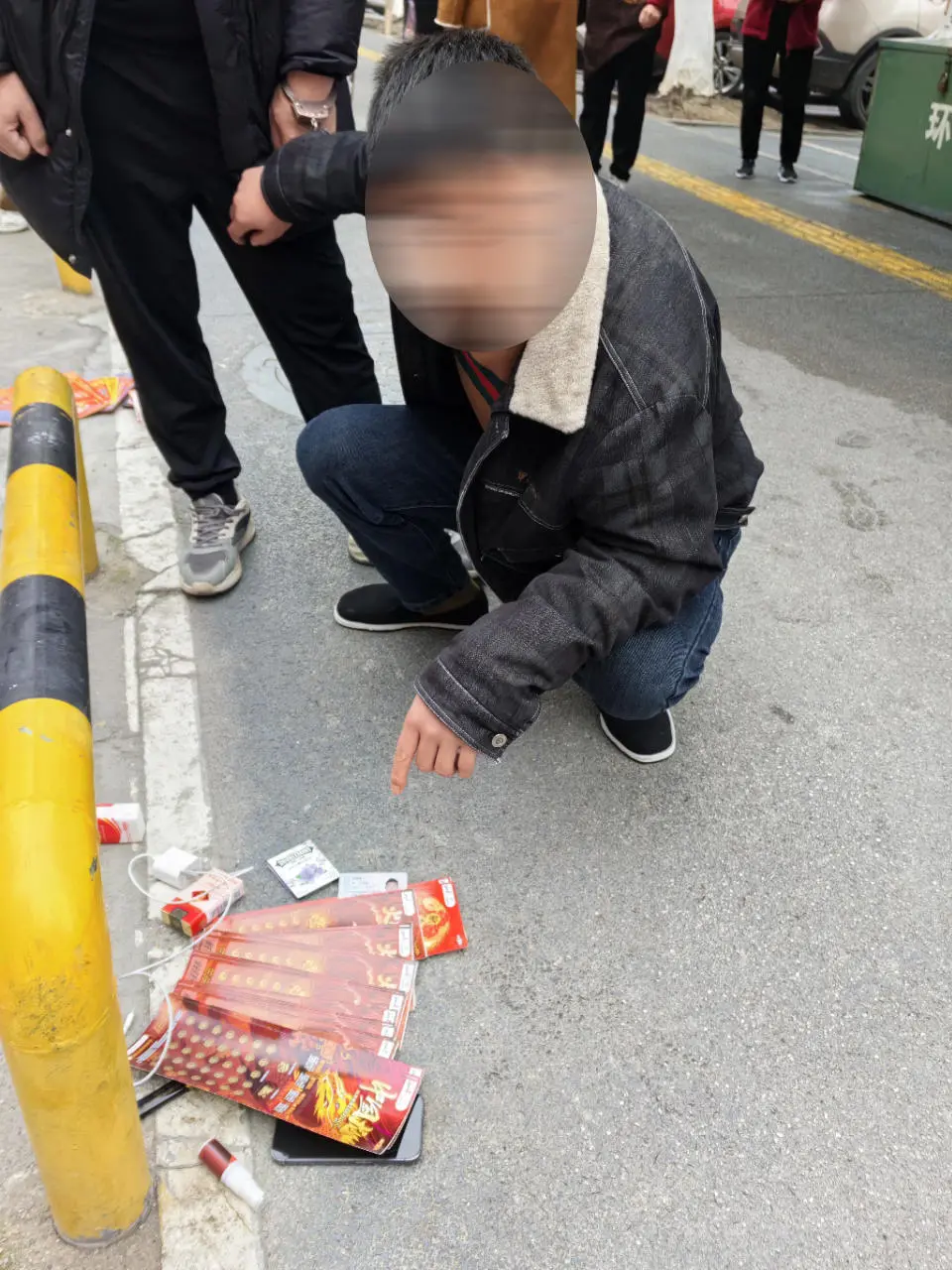 ▲嫌疑人被抓获