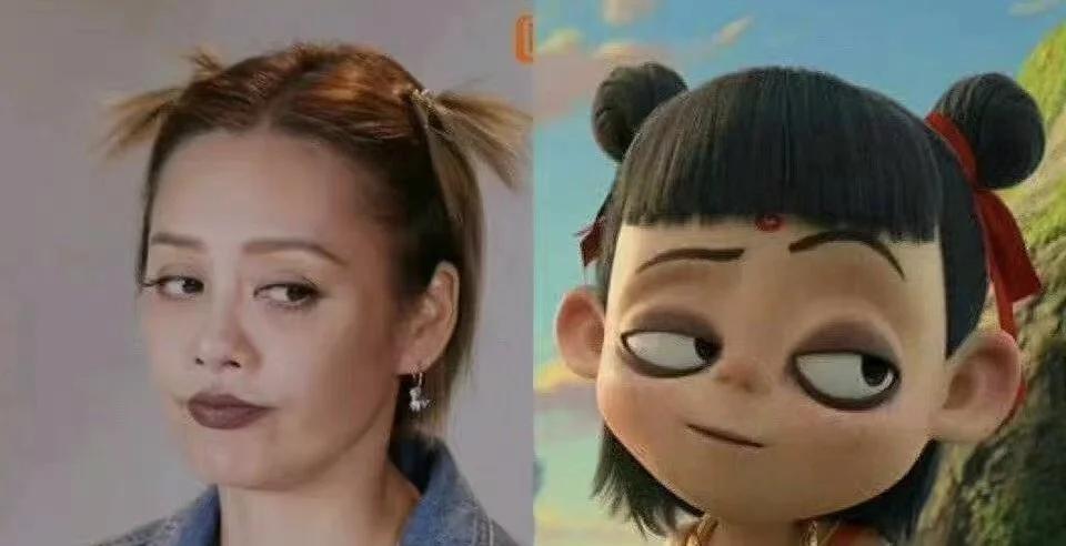 前有宁静撞脸小黄人回应栓q，后又撞脸文身，来欣赏下静姐的撞脸合集吧(宁静装饰画)