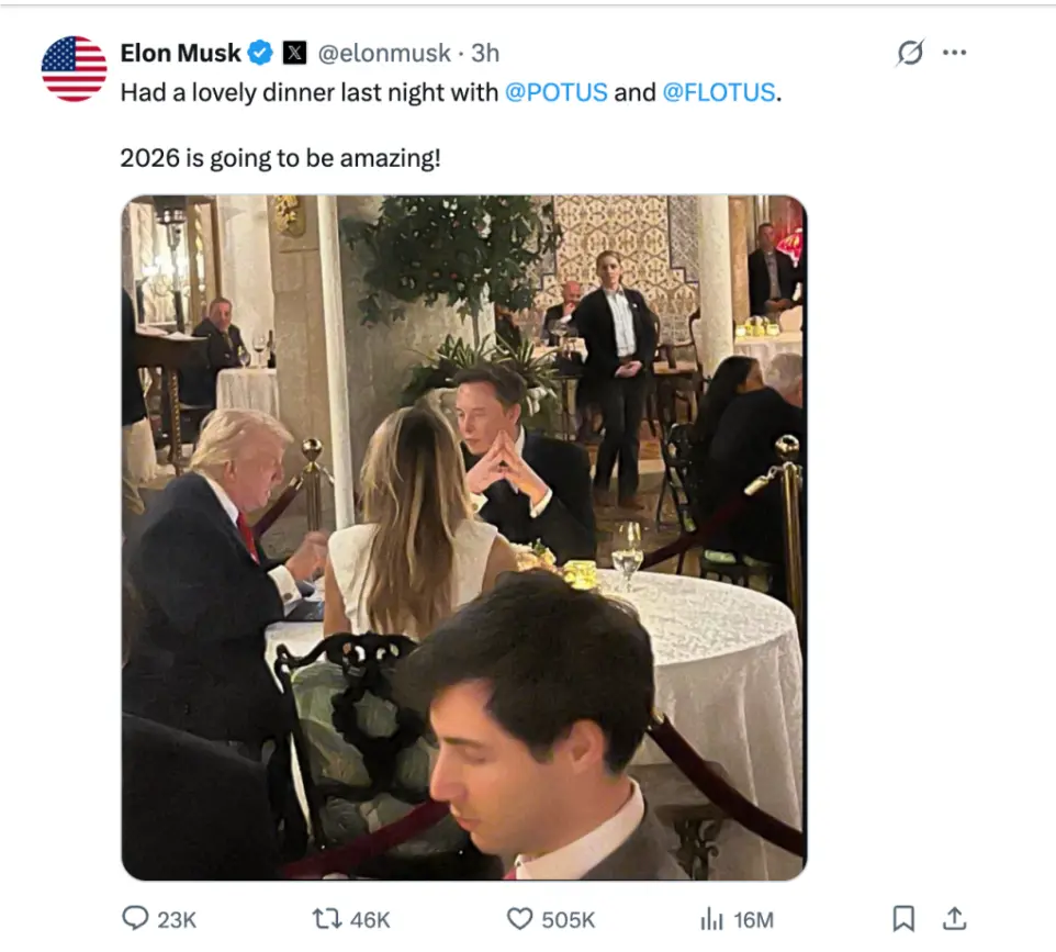 图源：马斯克社交媒体