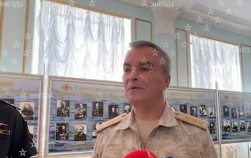“红星”电视台27日称，这是索科洛夫接受采访的画面。