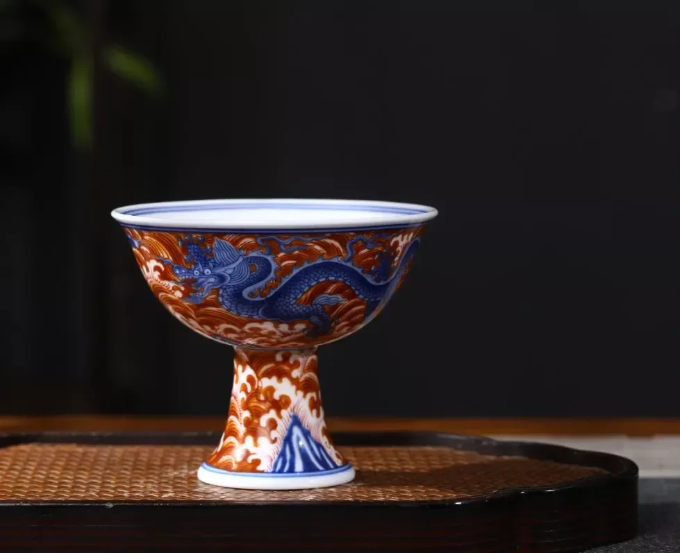阔别数十年，归来问鼎拍场！明宣德青花高足杯，件件孤品_凤凰网