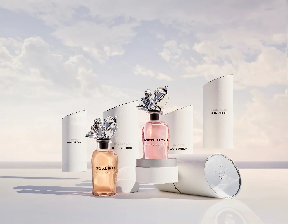 Frank Gehry designed Les Extraits perfume bottle for LOUIS VUITTON