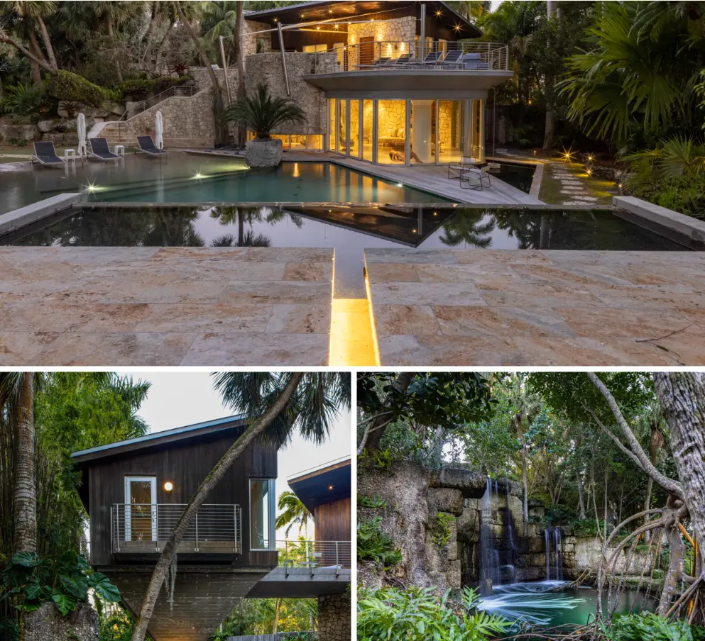 前刘易斯庄园配备健身房、水疗中心和带瀑布的游泳池