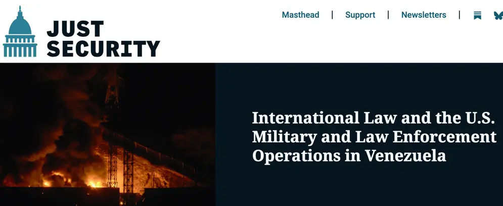 △美国“正义与安全”网站刊文质疑，当执法与用武混在一起时，所谓自卫理由如何成立？