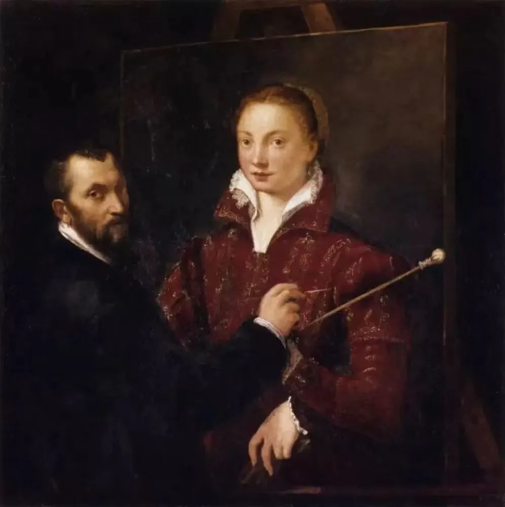 《伯纳蒂诺・坎皮绘画索福尼斯巴・安圭索拉》。
